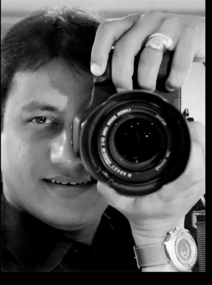 Studio portrait — B&W